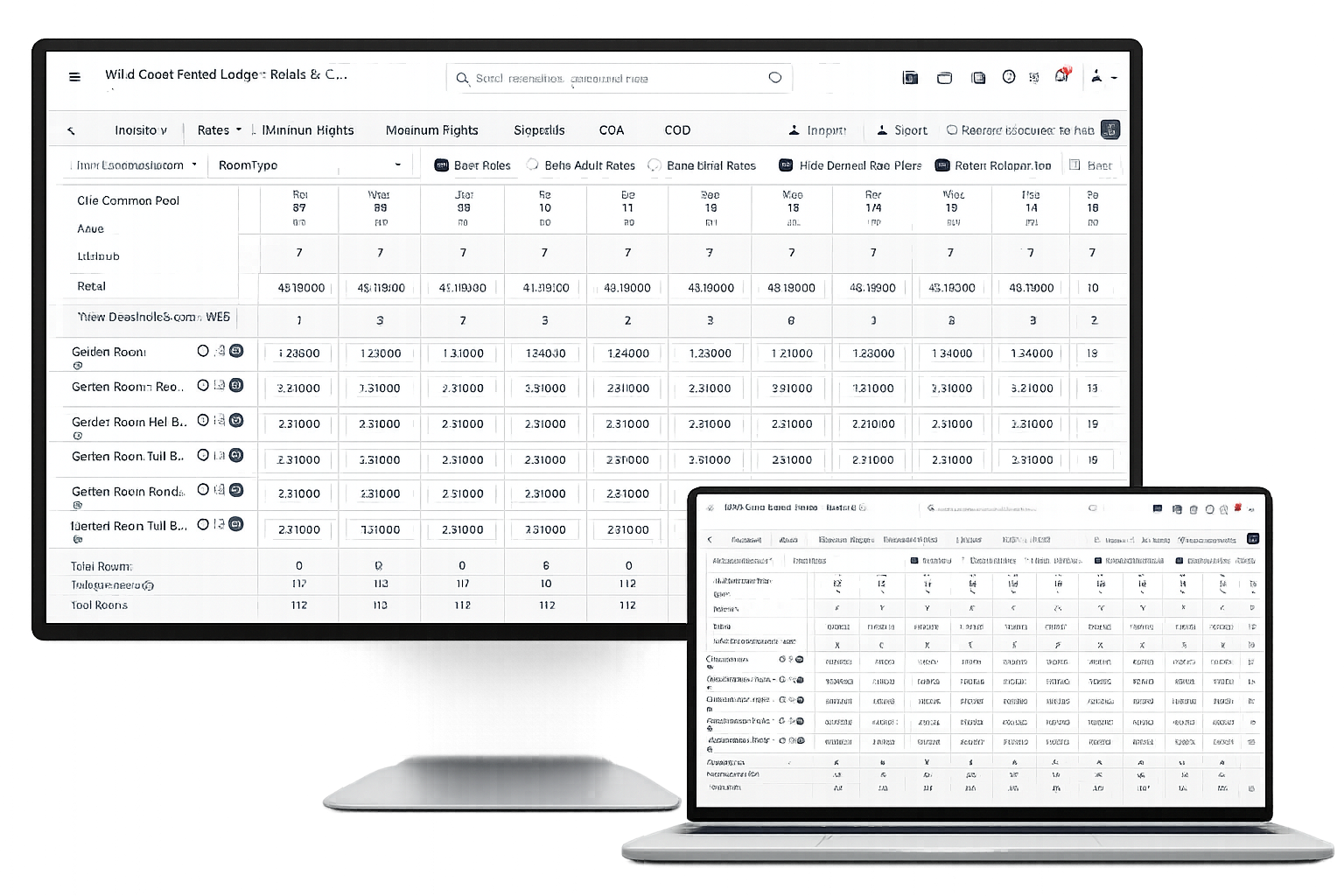 Internet Booking Engine (IBE) software interface